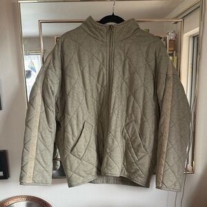 Avec Les Filles Olive Bomber Jacket